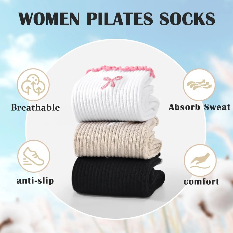 Pilates Is Yoga - Calzini Professionali per Yoga, in Cotone