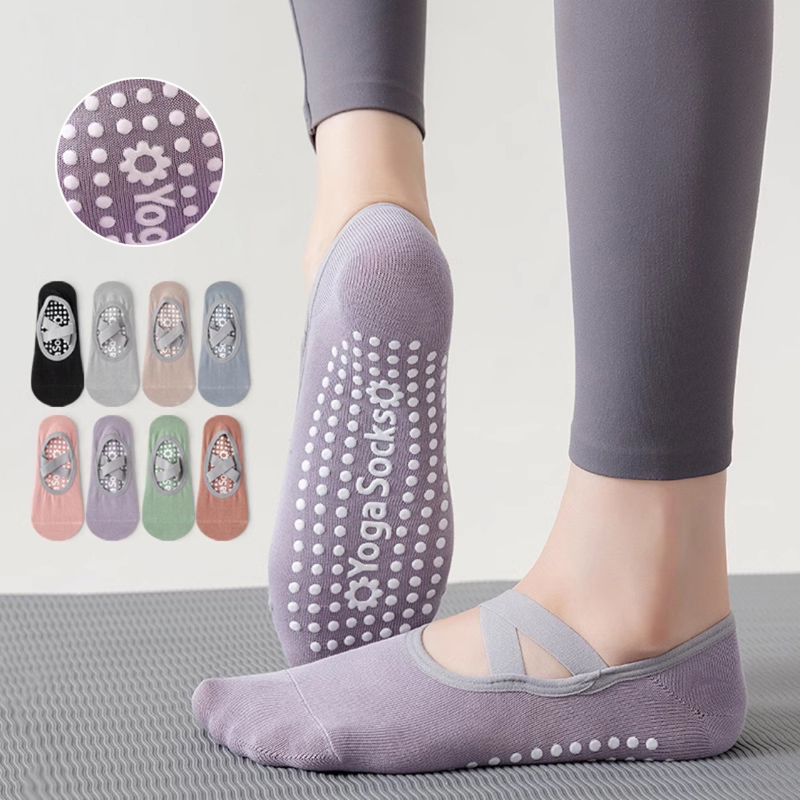 Pilates Yoga Ballet - Calzini da yoga con fondo in