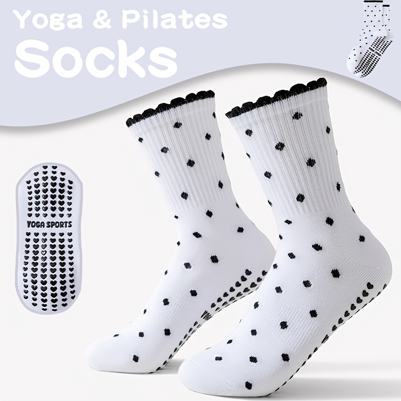 Pilates Yoga Gifts - Calzini da yoga da donna, bianchi
