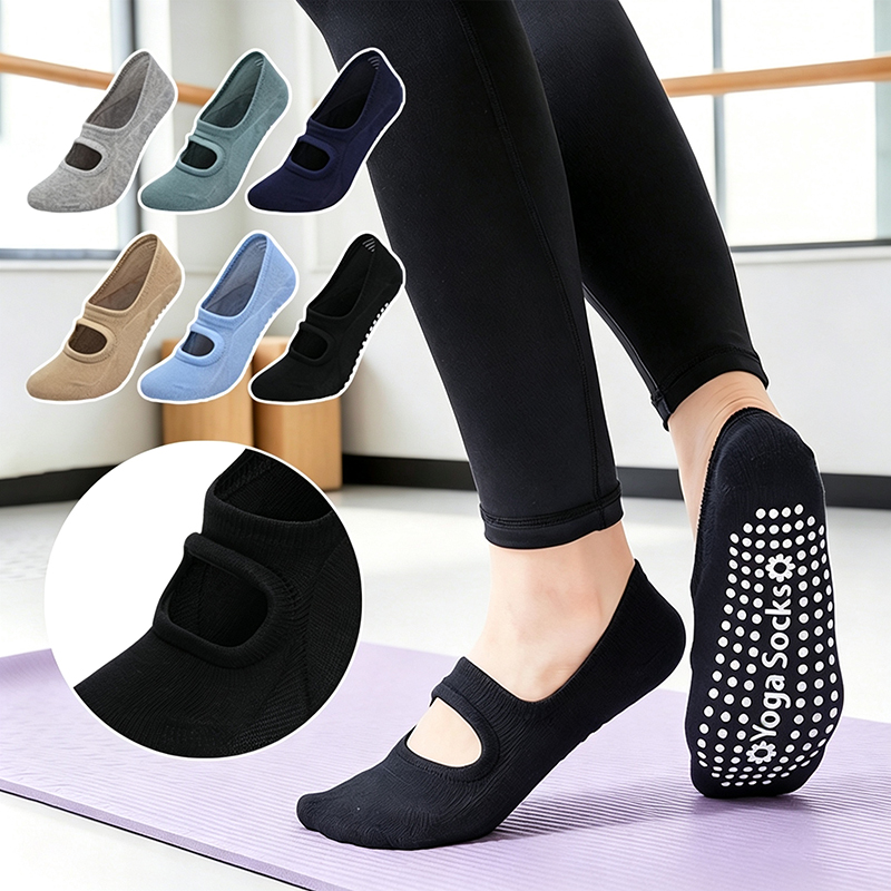 Pilates Yoga Ballet - Calzini da Yoga Antiscivolo Senza Tallone