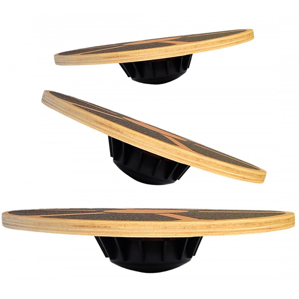 Balance Board Wobble - Tavola di Equilibrio in Legno Antiscivolo