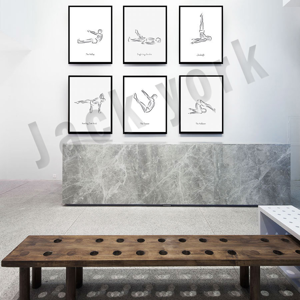Infografiche in bianco e nero  - Pilates Yoga Gifts recensione e prezzo